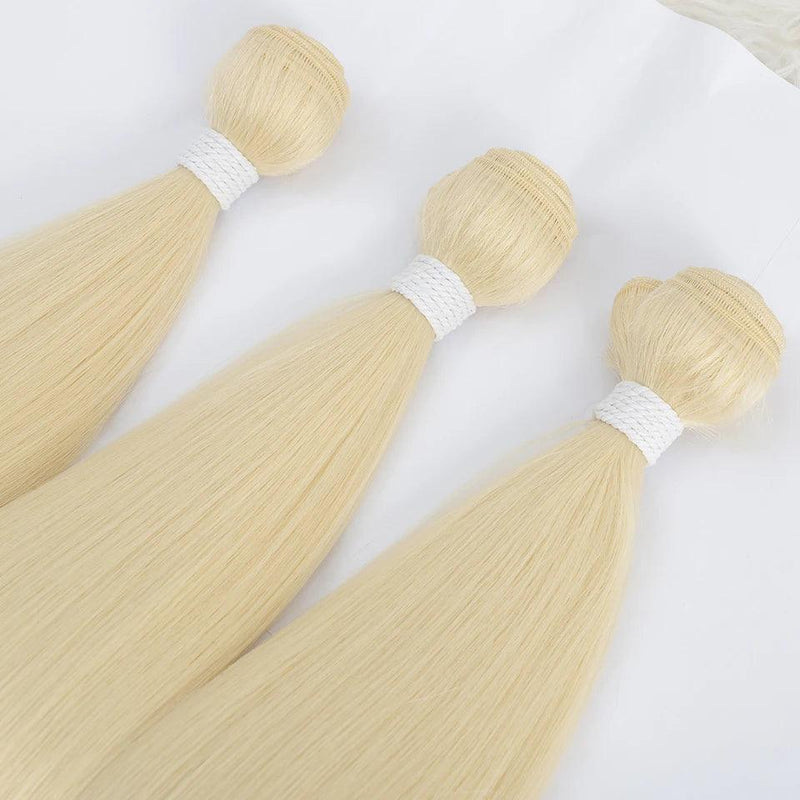 Pacotes de Cabelo Sintético Liso e Longo para Extensões