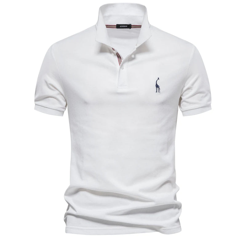 Camisa Polo Masculina de Algodão de Alta Qualidade