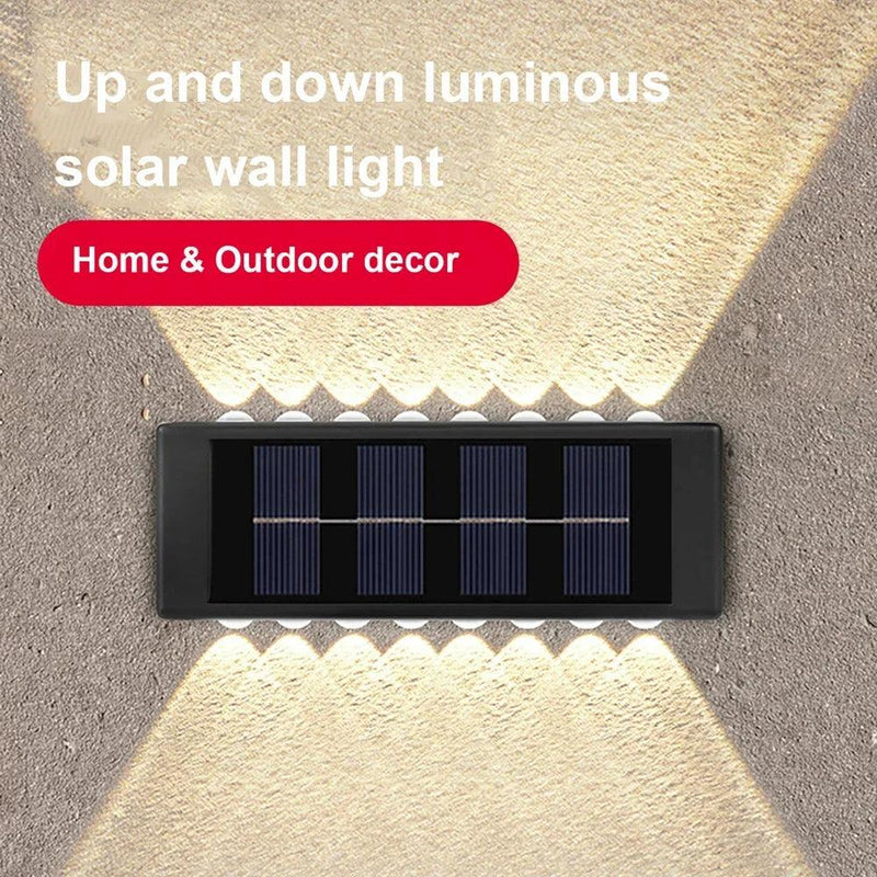 Luminária Solar de Parede para área externa, à prova d'água, iluminação para jardim e quintal