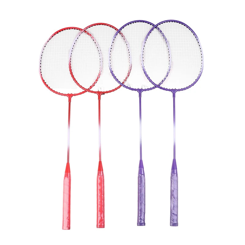 Kit Profissional de Badminton com Raquetes e Petecas