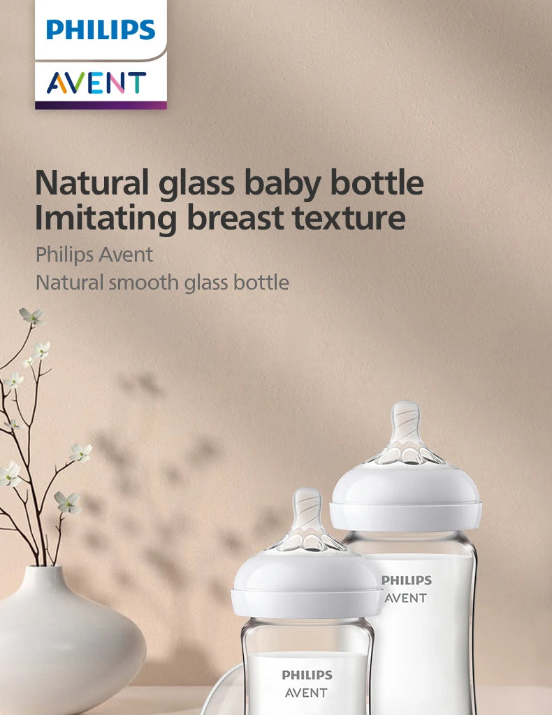 Frasco de Vidro Philips Avent para Bebês Recém-Nascidos - Anticólica