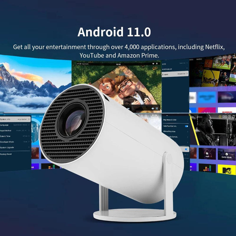 Mini Projetor Android 4K PROGAGA HY300