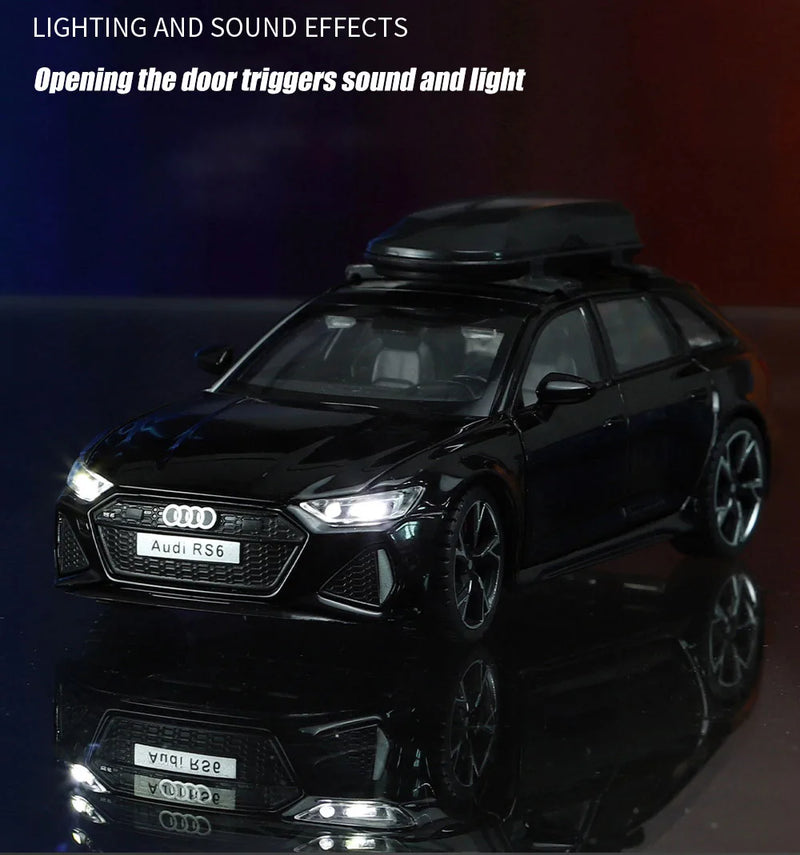 Miniatura de Carro Audi RS6 com Som e Luz