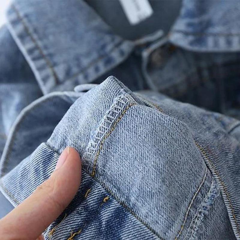 Jaqueta Jeans Estampada para Meninas em 2023