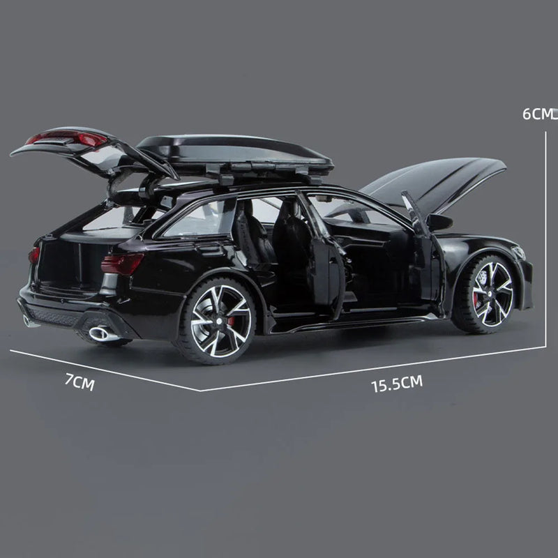 Miniatura de Carro Audi RS6 com Som e Luz