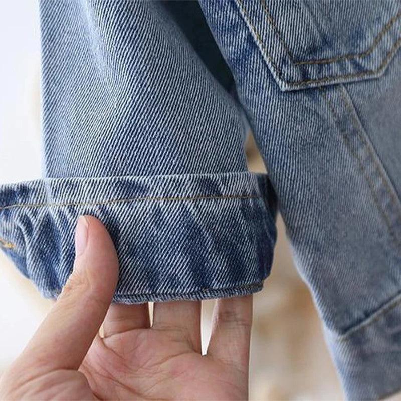 Jaqueta Jeans Estampada para Meninas em 2023