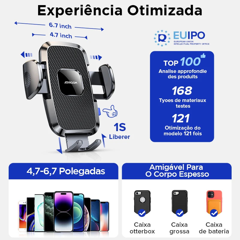 Suporte Universal para Celular no Carro com Braço Flexível