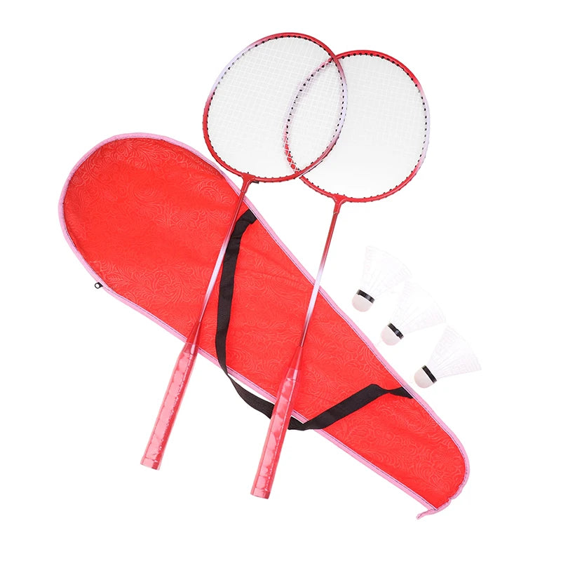 Kit Profissional de Badminton com Raquetes e Petecas