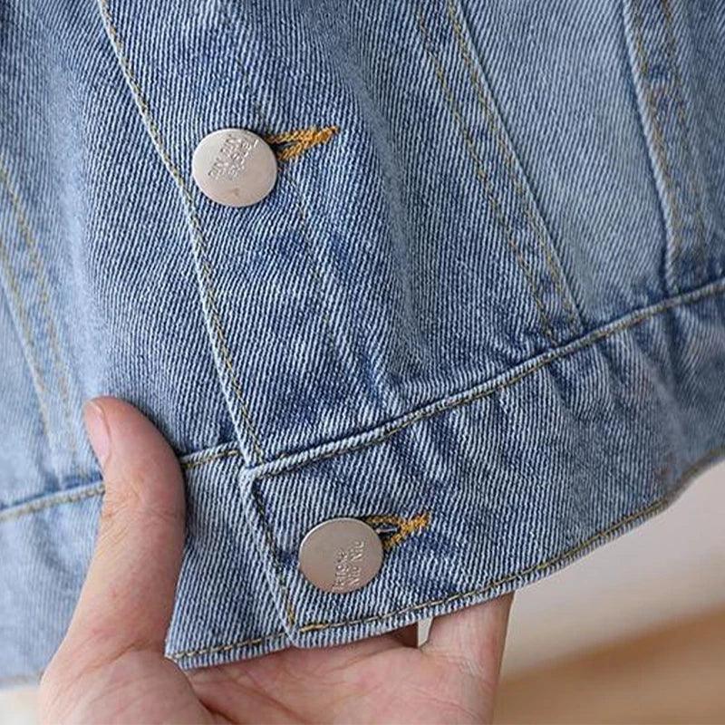 Jaqueta Jeans Estampada para Meninas em 2023