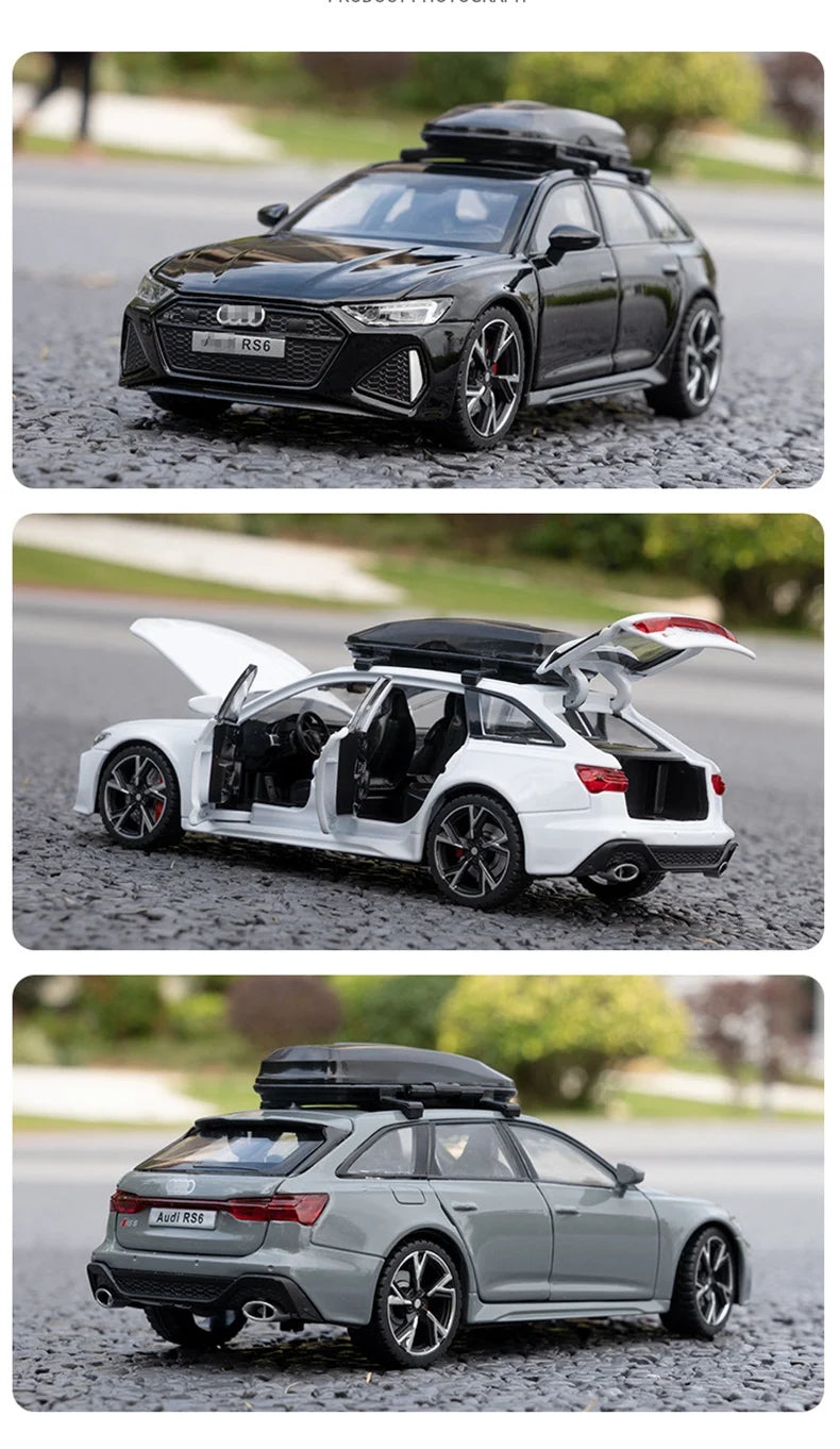 Miniatura de Carro Audi RS6 com Som e Luz