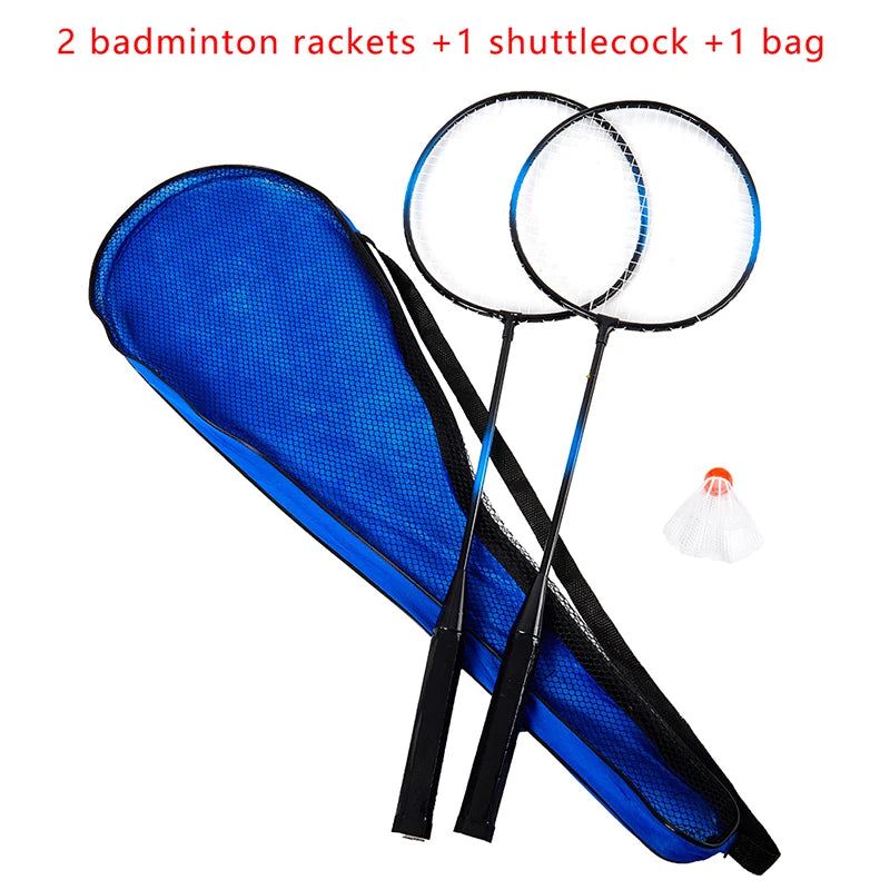 Kit Profissional de Badminton com Raquetes e Petecas