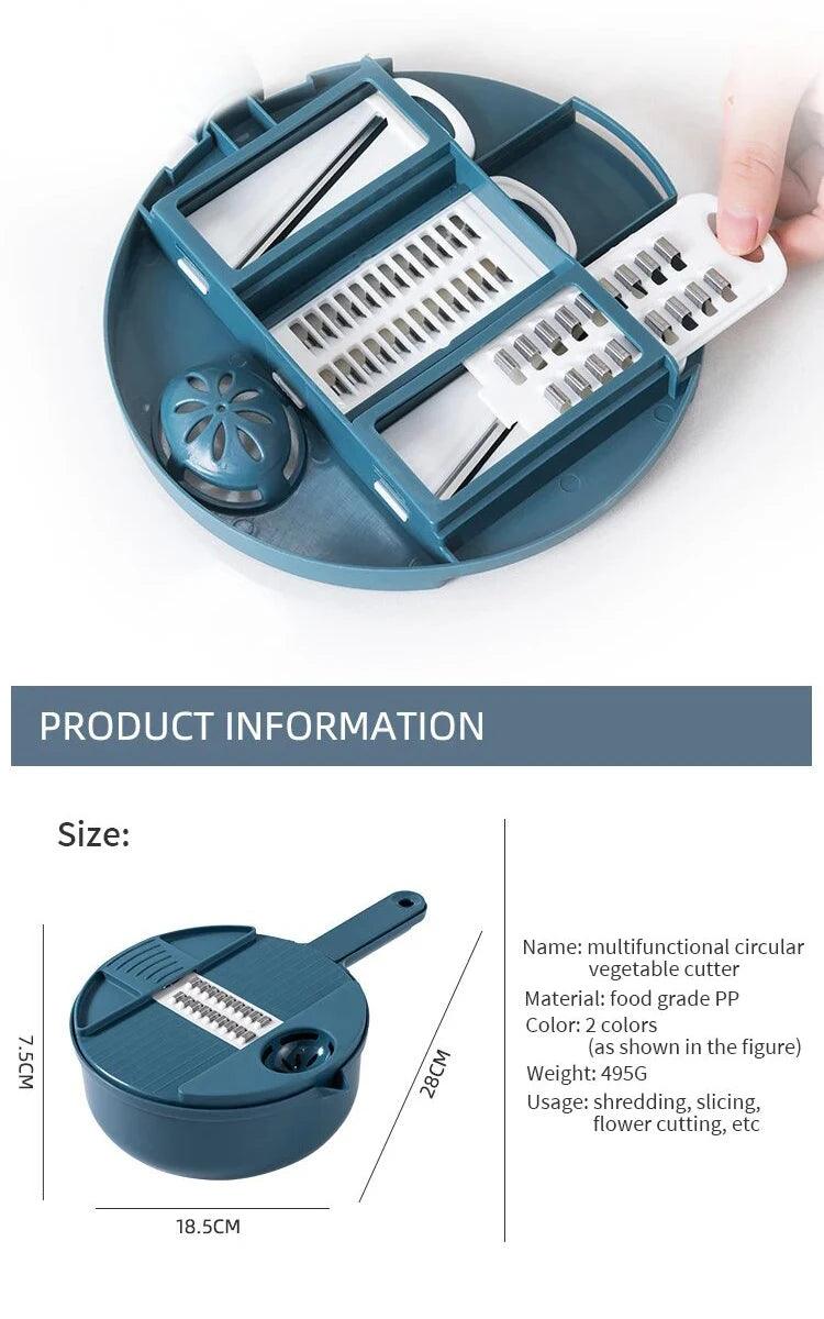 Picador Manual de Vegetais Multifuncional para Saladas