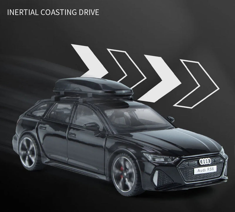 Miniatura de Carro Audi RS6 com Som e Luz