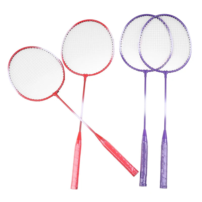 Kit Profissional de Badminton com Raquetes e Petecas