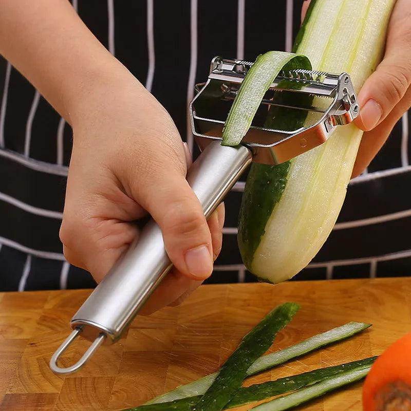 Descascador Multifuncional de Frutas e Vegetais em Aço Inoxidável