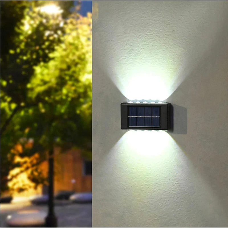 Luminária Solar de Parede para área externa, à prova d'água, iluminação para jardim e quintal