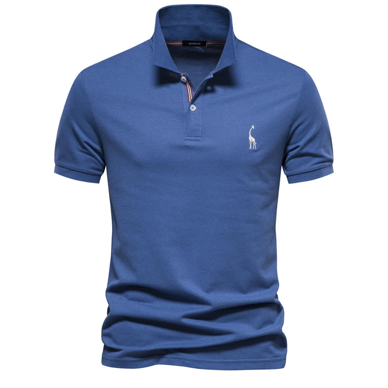 Camisa Polo Masculina de Algodão de Alta Qualidade