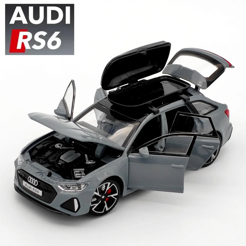 Miniatura de Carro Audi RS6 com Som e Luz