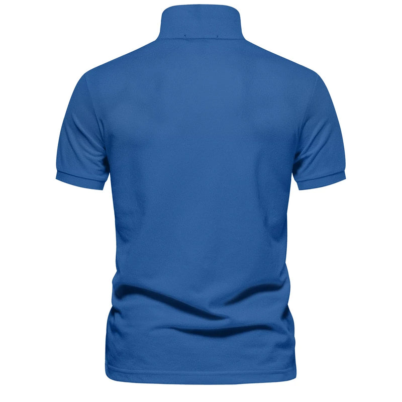 Camisa Polo Masculina de Algodão de Alta Qualidade