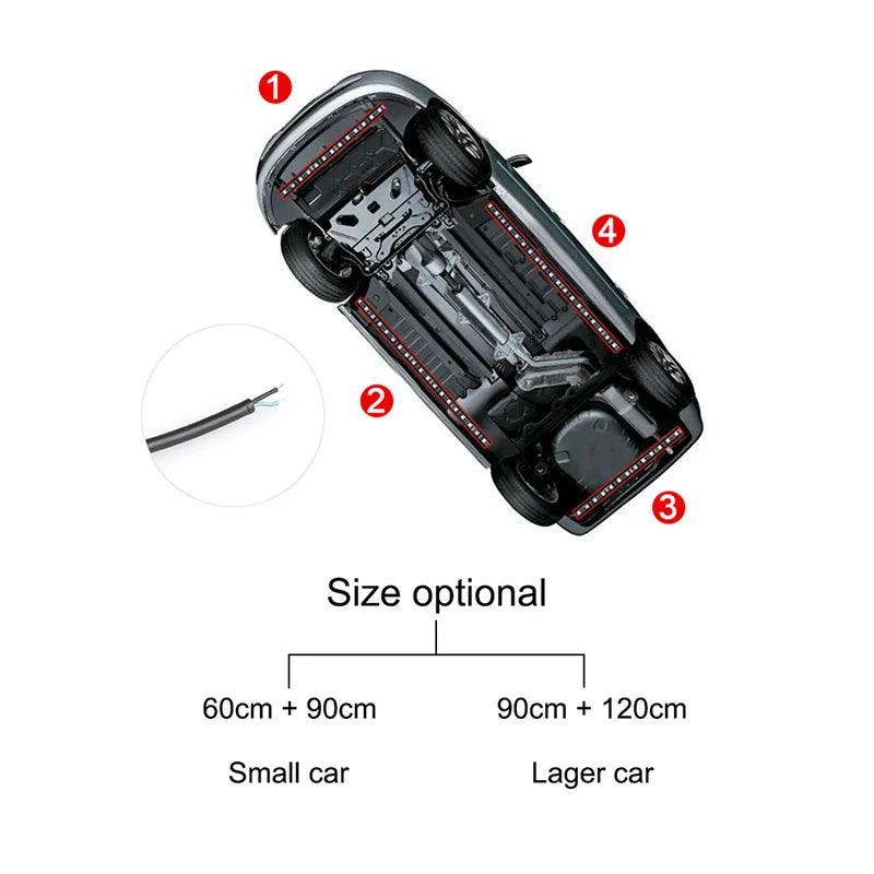 Tira de Luz LED Flexível para Carros com Controle Remoto