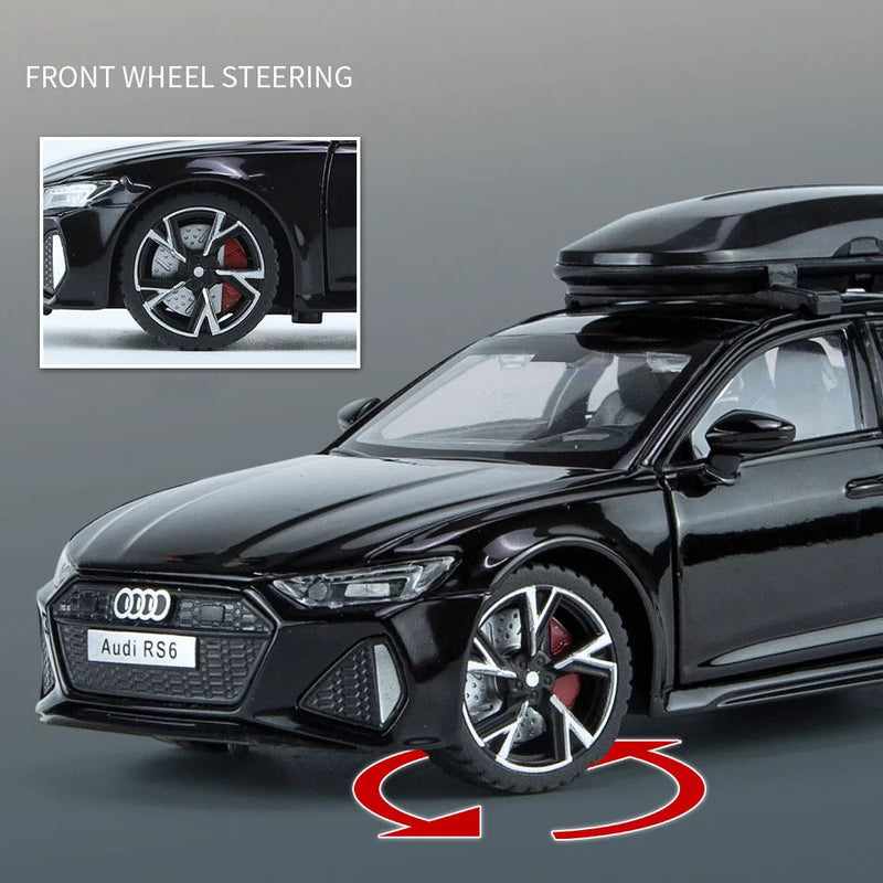 Miniatura de Carro Audi RS6 com Som e Luz