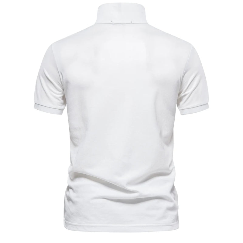 Camisa Polo Masculina de Algodão de Alta Qualidade