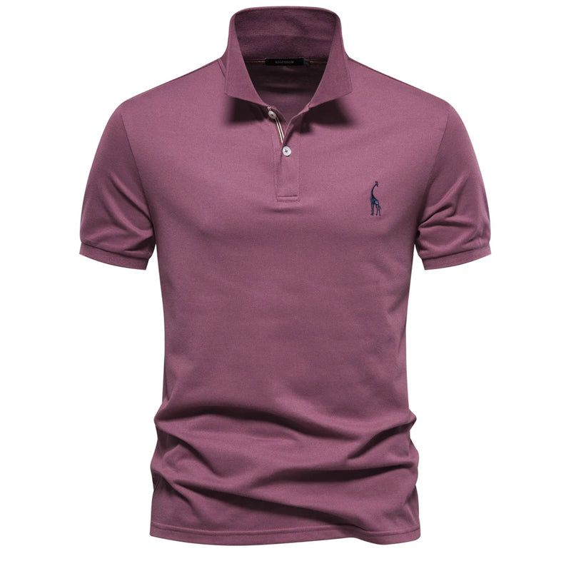 Camisa Polo Masculina de Algodão de Alta Qualidade