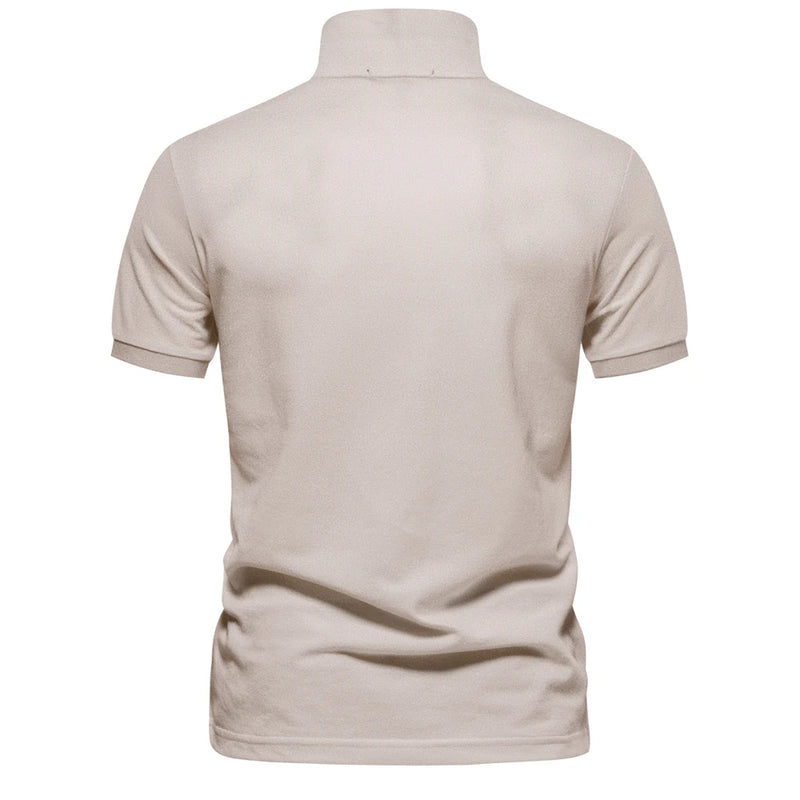 Camisa Polo Masculina de Algodão de Alta Qualidade