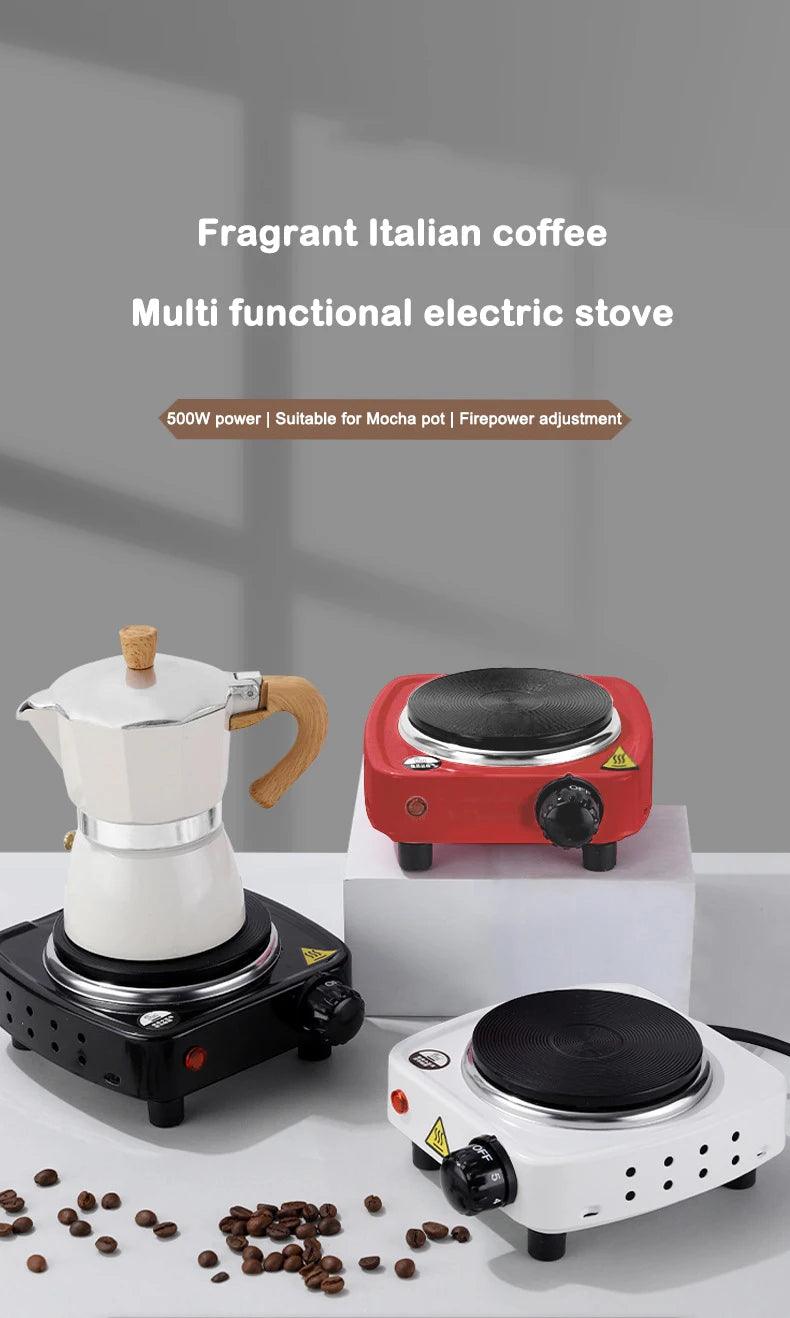 Fogão Elétrico Mini 110V, portátil para aquecer chá, café e leite