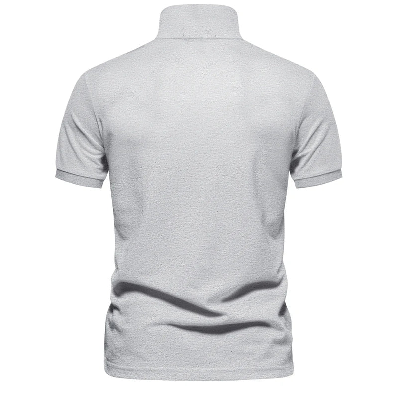 Camisa Polo Masculina de Algodão de Alta Qualidade