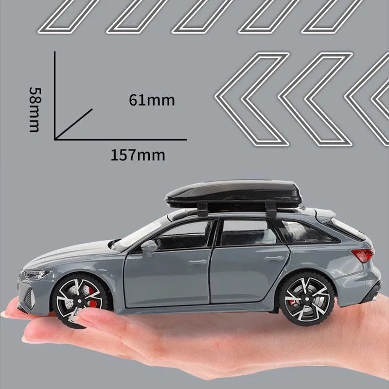 Miniatura de Carro Audi RS6 com Som e Luz