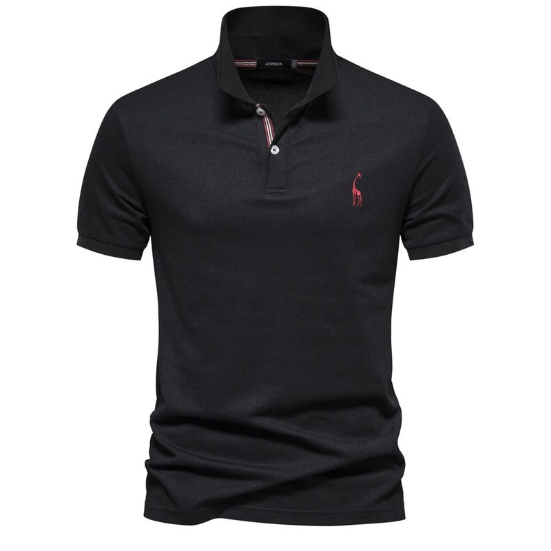 Camisa Polo Masculina de Algodão de Alta Qualidade