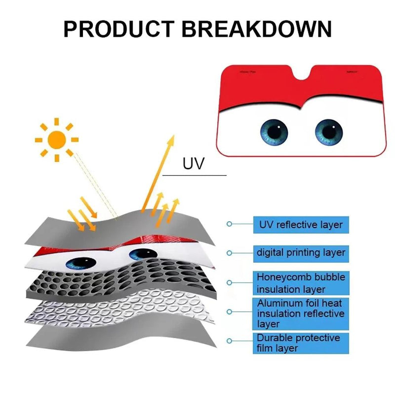 Protetor Solar para Carros com Visor Aquecido