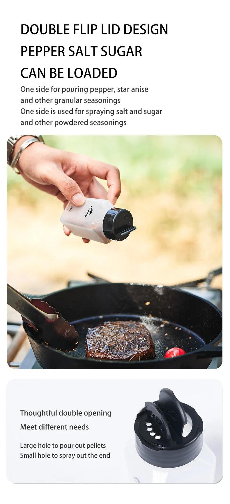 Kit Portátil de Temperos para Camping