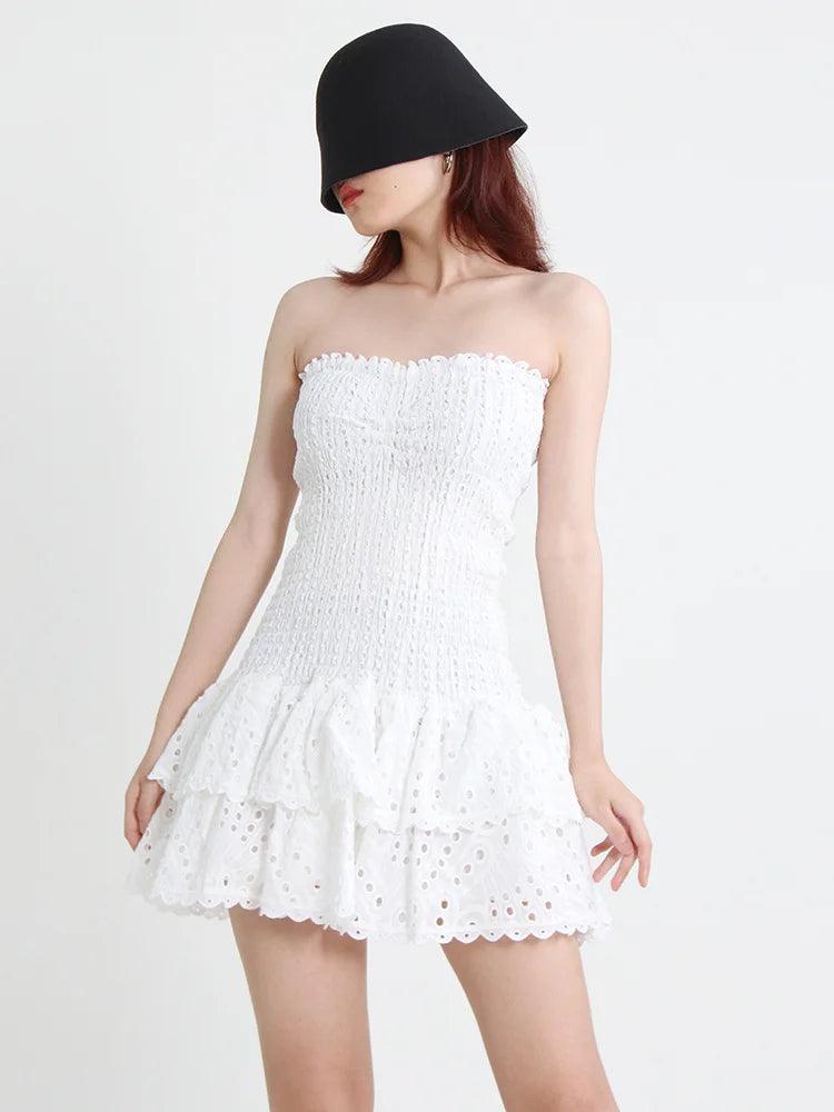 Vestido Sexy com Recortes e Cintura Alta, perfeito para mulheres