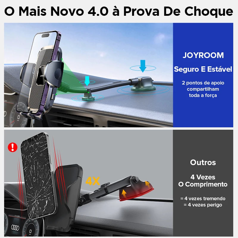 Suporte Universal para Celular no Carro com Braço Flexível