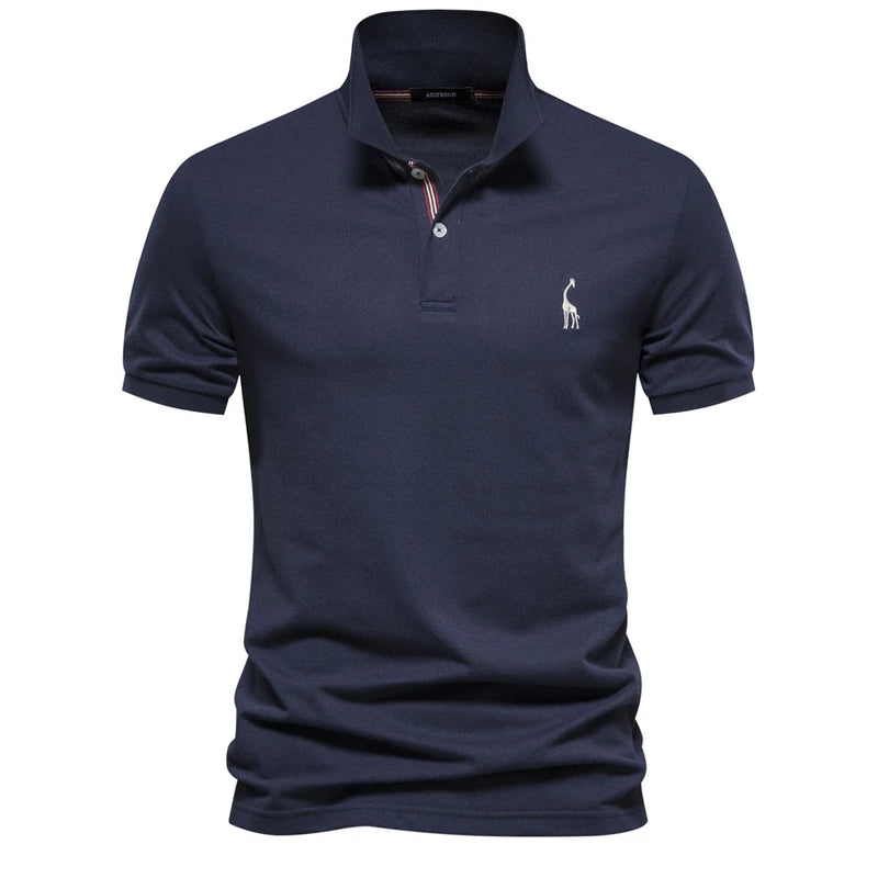 Camisa Polo Masculina de Algodão de Alta Qualidade