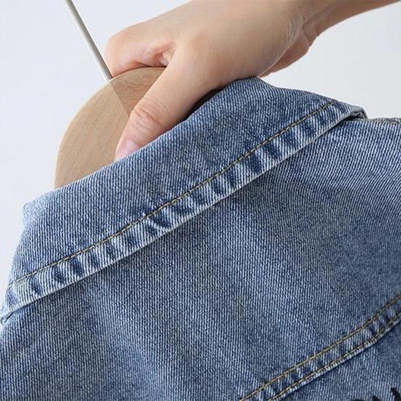 Jaqueta Jeans Estampada para Meninas em 2023