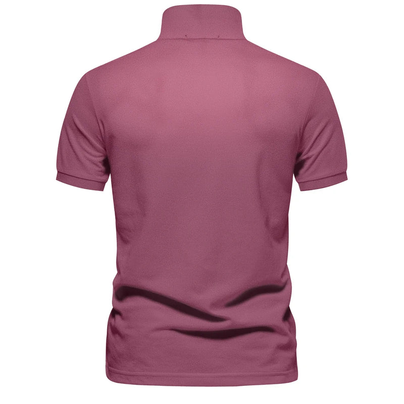 Camisa Polo Masculina de Algodão de Alta Qualidade