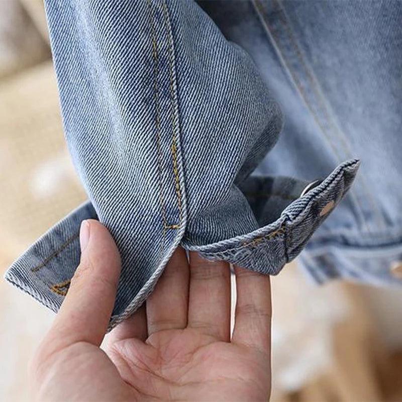 Jaqueta Jeans Estampada para Meninas em 2023