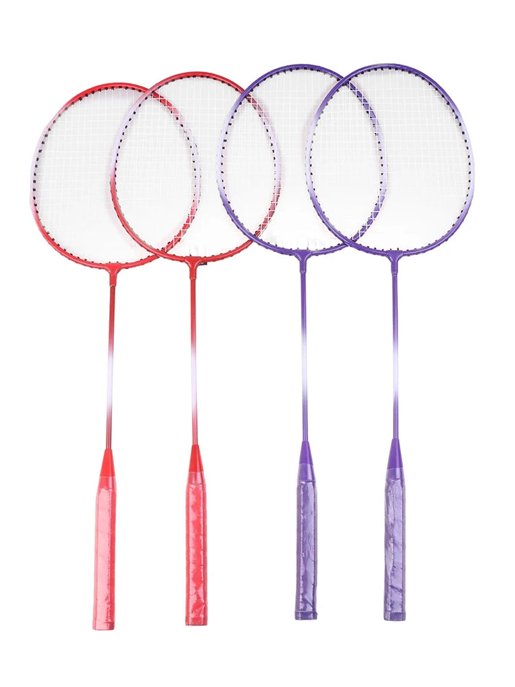 Kit Profissional de Badminton com Raquetes e Petecas