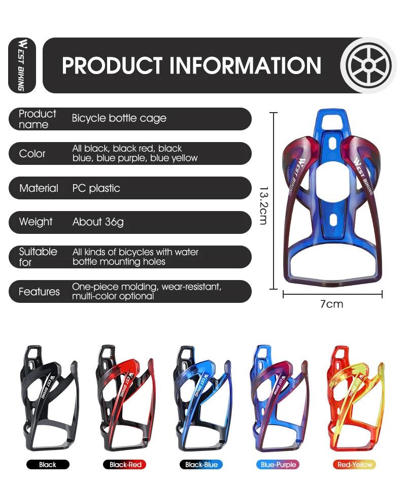 Suporte Colorido para Garrafa de Água de Bicicleta